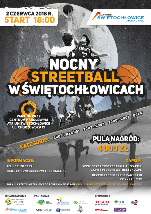 Plakat Nocny Streetball