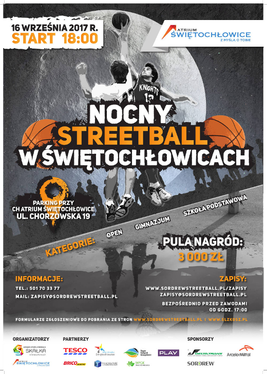 Plakat Nocny Streetball